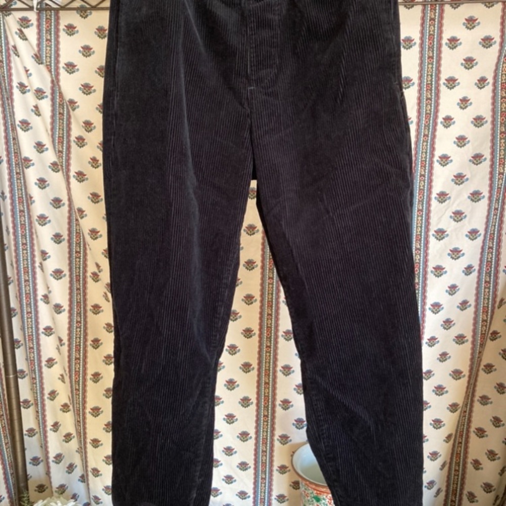 Black Corduroy Joggers